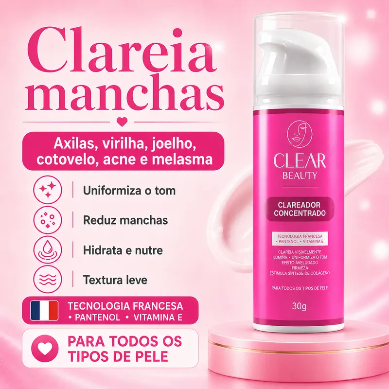 Clear Beauty Clareador – detalhe